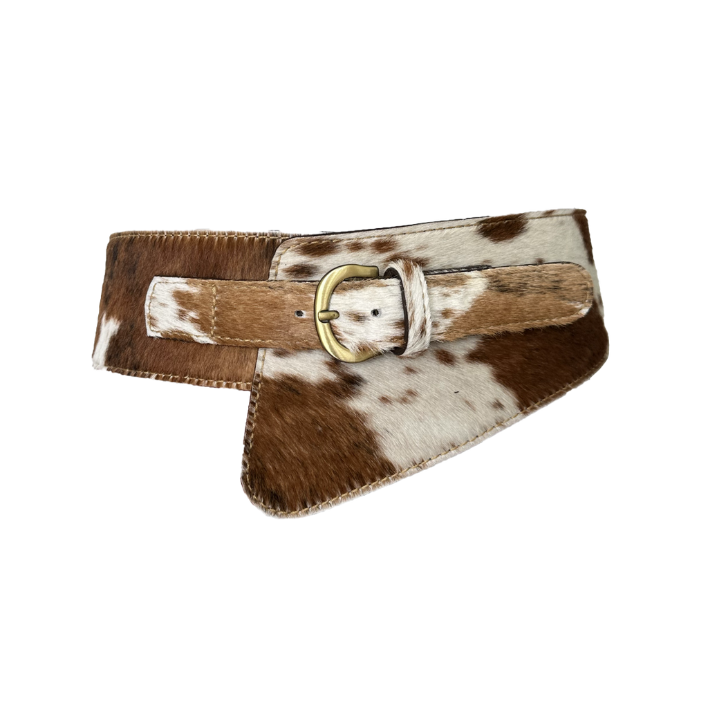 Savanna Cowhide Brown Belt