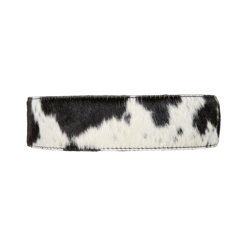 Savanna Cowhide Black Belt