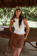 Cacao Mini Skirt
