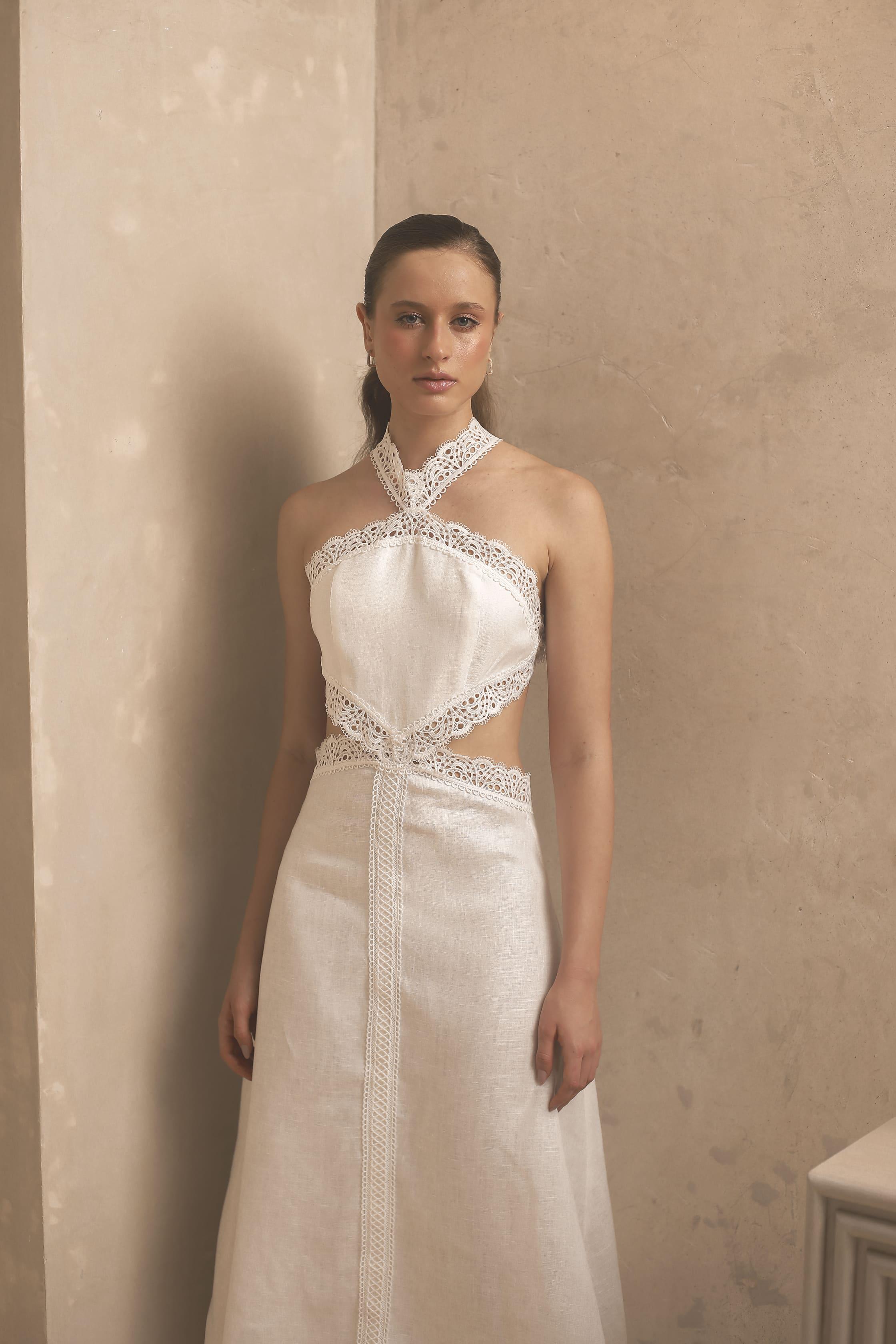 Celina Dress White